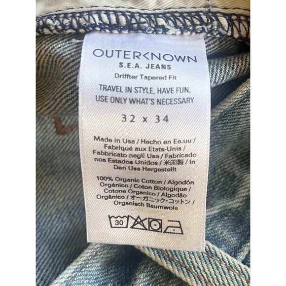 OUTERKNOWN Blue Kelly Slater Surfer Skater Jeans Pants   Mens Size 32 - Picture 4 of 9